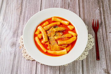 Korean Stir-fried Rice Cake, 'Tteokbokki'