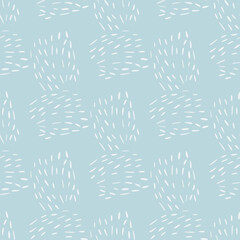 Fototapeta premium Doodle dashes seamless pattern with hand drawn. Modern abstract background. Vector illustration for textile.