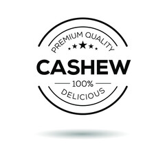 Creative (Cashew) logo, Cashew  sticker, vector illustration.
