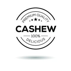 Obraz premium Creative (Cashew) logo, Cashew sticker, vector illustration.