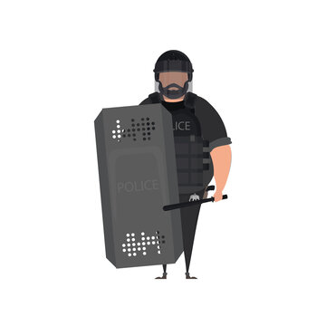 Special forces character. Vector illustration