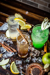 Perfect Burger Classic Bacon Homemade Artisan Tomato Sauce Sausage Melted Cheese Milk Shake Onion Chicken Meat Pasta Shrimp Restaurant Menu Gourmet on a wooden table