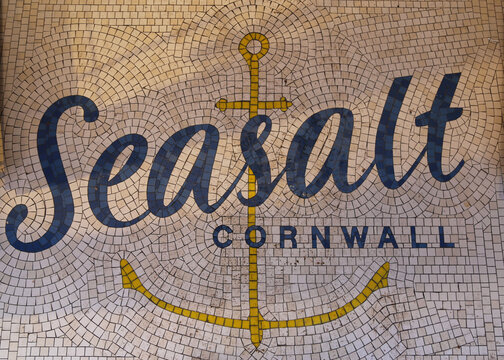 York, Yorkshire, England, UK.   17 January 2018. Seasalt Cornwall fashion company sign.