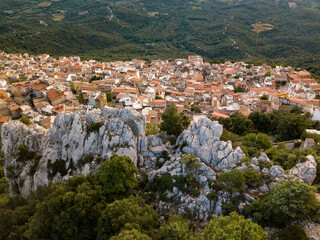 Fototapeta na wymiar The gate to amazing Cala Goloritze, a town called Baunei in the east of Sardinia.