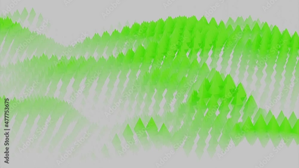 Poster colored polygonal waves on white background. design. polygonal clouds float in waves in space. waves