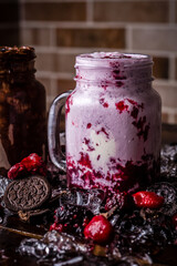 Perfect Burger Classic Bacon Homemade Artisan Tomato Sauce Sausage Melted Cheese Milk Shake Onion Chicken Meat Pasta Shrimp Restaurant Menu Gourmet on a wooden table