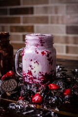 Perfect Burger Classic Bacon Homemade Artisan Tomato Sauce Sausage Melted Cheese Milk Shake Onion Chicken Meat Pasta Shrimp Restaurant Menu Gourmet on a wooden table