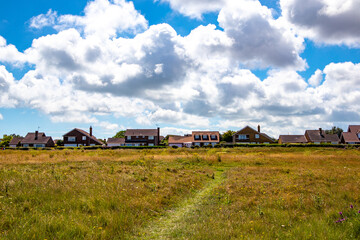 rural landscape with a house