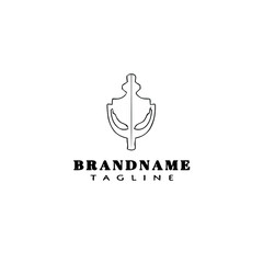 door knocker logo cartoon icon design template black isolated vector illustration