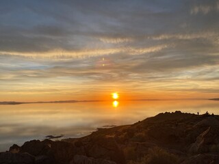Obraz premium sunset over the sea