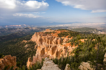beautiful landscape in Bryce Canyon with magnificent Stone formation