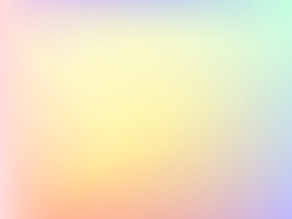 Abstract blurred gradient background. Creative modern vector illustration. Holographic spectrum for the cover. Blue, pink, yellow tones