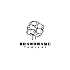 tree logo icon design template black isolated vector illustration