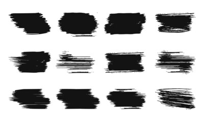 Abstract hand painted grunge texture set