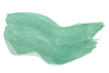 abstract acrylic watercolor paint brush stroke texture isolated on white background for logo and banner. design, creative, and illustration.