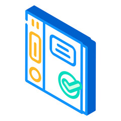 folders with documents compliance isometric icon vector. folders with documents compliance sign. isolated symbol illustration