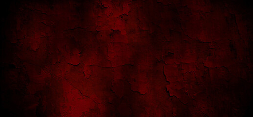 Dark cement horror scary background. Dark grunge red texture concrete