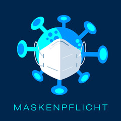 Corona Virus, Maskenpflicht, Covid 19 FFP2