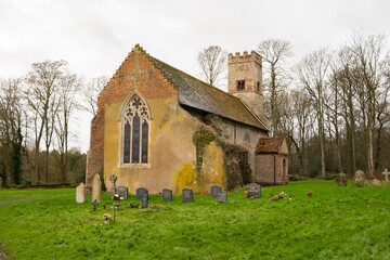 St Michael and all Angels church, also known as Oxnead Church, a quaint medieval church in rural...