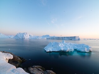 Glacier in arctic ocean, arctic circle, north pole