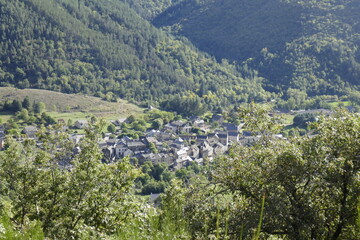 Landscape in the Cevenne mountains