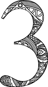 Number Coloring Page