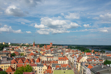 Fototapeta na wymiar Toruń widok z góry