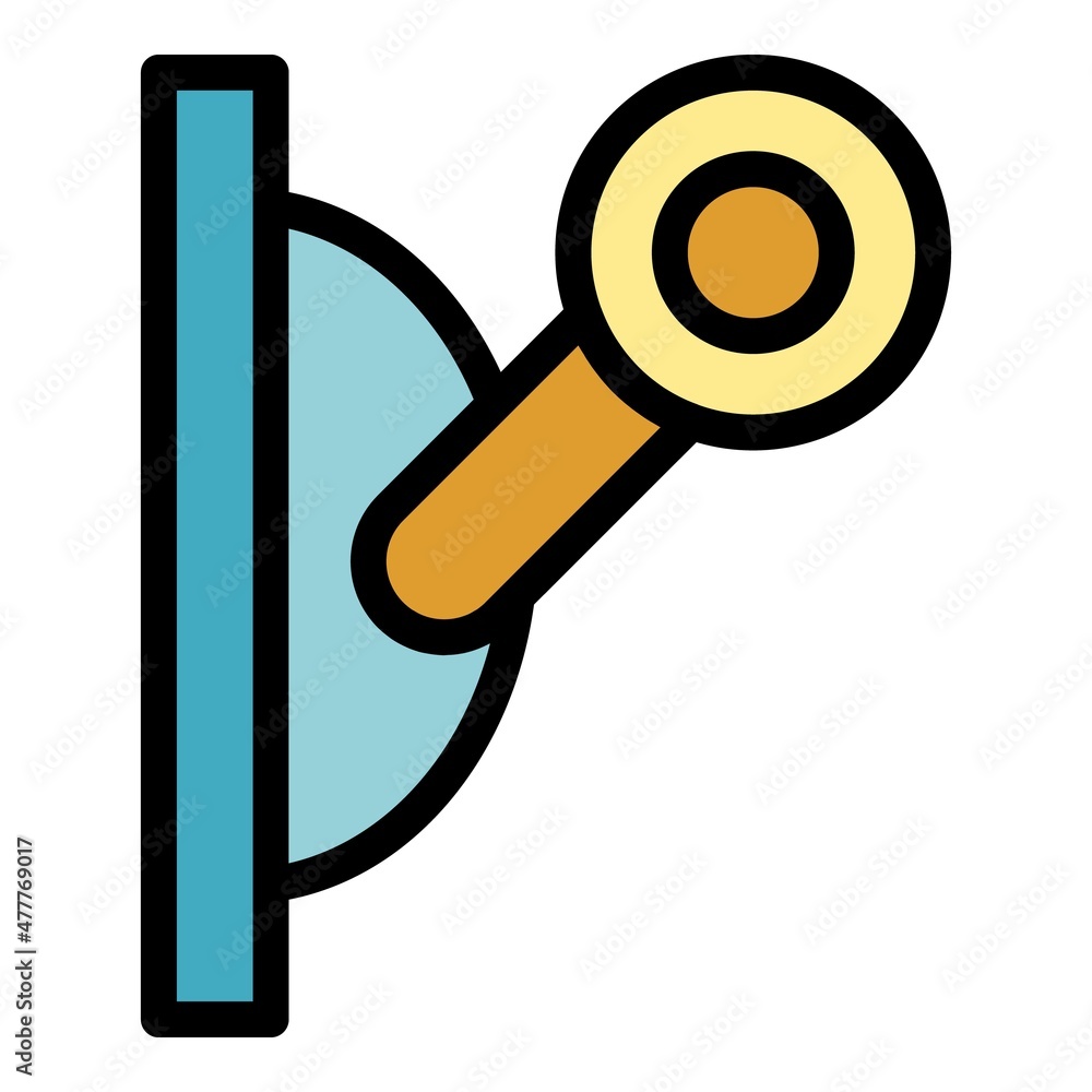 Poster toggle switch icon. outline toggle switch vector icon color flat isolated