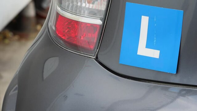 New Driver Blue L Plate Sticker at City Car