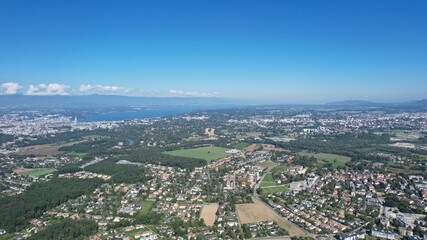 Obraz premium Le territoire du Genevois Français