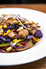 grilled chicken with vegetables