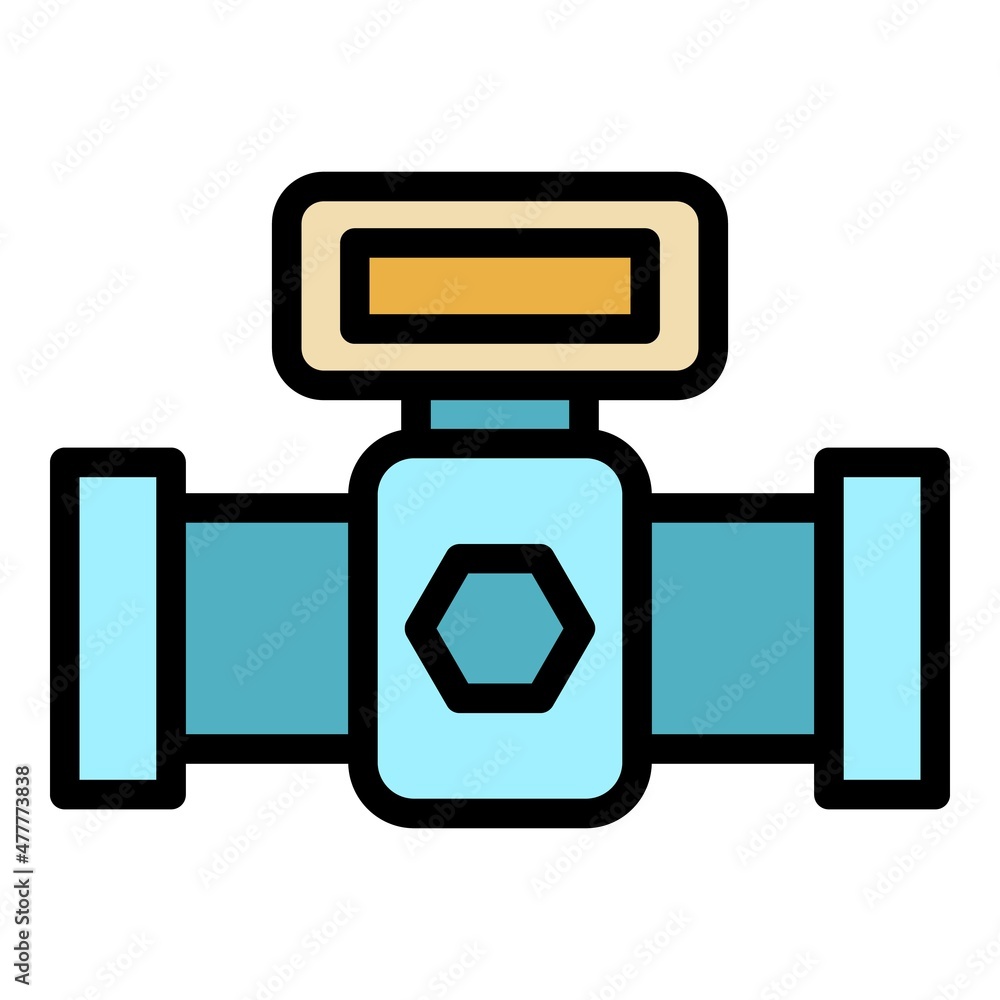 Poster sewerage system icon. outline sewerage system vector icon color flat isolated
