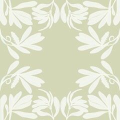 Floral pattern in pastel shades.