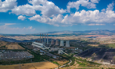 Charcoal electric power station is a 550-megawatt coal-fired power station in Ptolemaida, Macedonia, Greece.