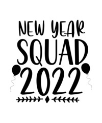 Happy New Year SVG Bundle Cut Files, Hello 2022 Svg, New Year Decoration, New Year Sign, Silhouette Cricut, Printable Vector, New Year Quote,Happy New Year SVG Bundle