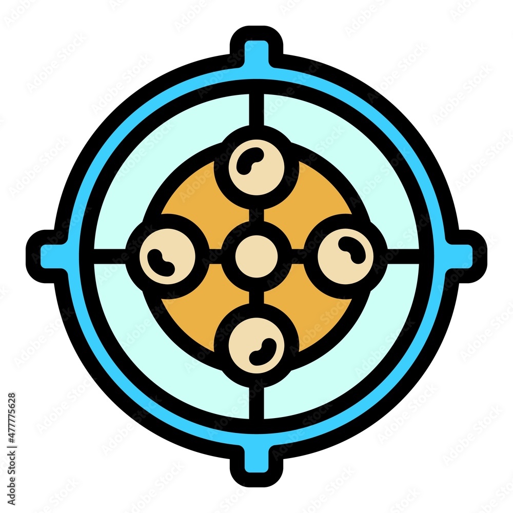 Poster separative manhole icon. outline separative manhole vector icon color flat isolated