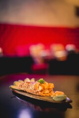 Perfect Sushi Japanese Asian Seafood Food Dish Drink Cocktail Dessert Menu Gourmet Restaurant Chef on Dark Background