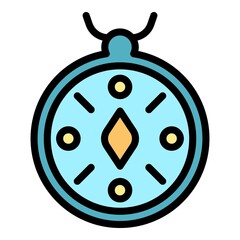 Contribute work icon. Outline contribute work vector icon color flat isolated