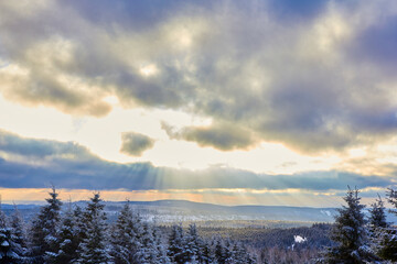 atemberaubender Ausblick vom Brocken im Harz
