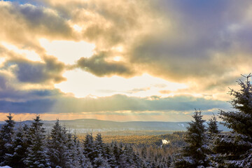 atemberaubender Ausblick vom Brocken im Harz