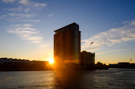 Wilmington, DE Sunsetting By The Christina River