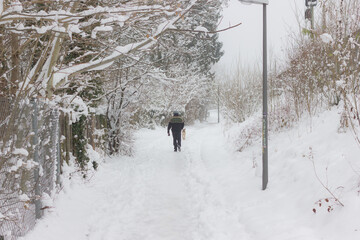 Winterspaziergang im Schnee