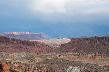 Distant view of mountains