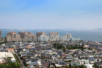 愛宕山から見た福岡市都市風景