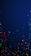 Fototapeta premium Festive unique confetti. Celebration stars. Joyous