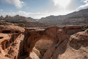 Woman Looks Over Cassidy Arch