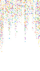 Festive noteworthy confetti. Celebration stars. Ra