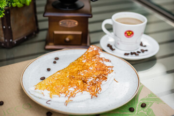 Delicious Sweet Bakery Patisserie Coffee Food Menu Gourmet Meal Dessert Chocolate Strawberry Lemon Flour Cake Pie Piece Chicken Fry Cheese Pizza Bread