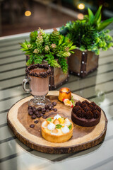 Delicious Sweet Bakery Patisserie Coffee Food Menu Gourmet Meal Dessert Chocolate Strawberry Lemon Flour Cake Pie Piece Chicken Fry Cheese Pizza Bread