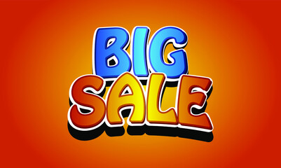 Illustration vector graphic of big sale
fit for trading industry